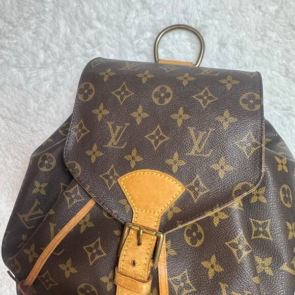 Louis Vuitton Monogram Montsouris GM Leather Drawstring Backpack Academic - Picture 5 of 16